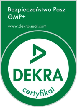 Certyfikat GMP+ Bezpieczeństwo przechowywania pasz